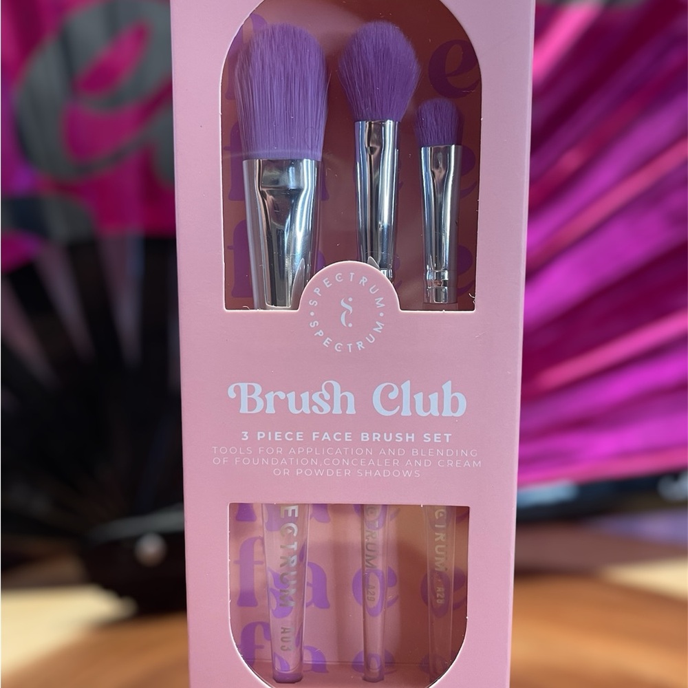 Spectrum Brush Club Face Brush Set - Purple